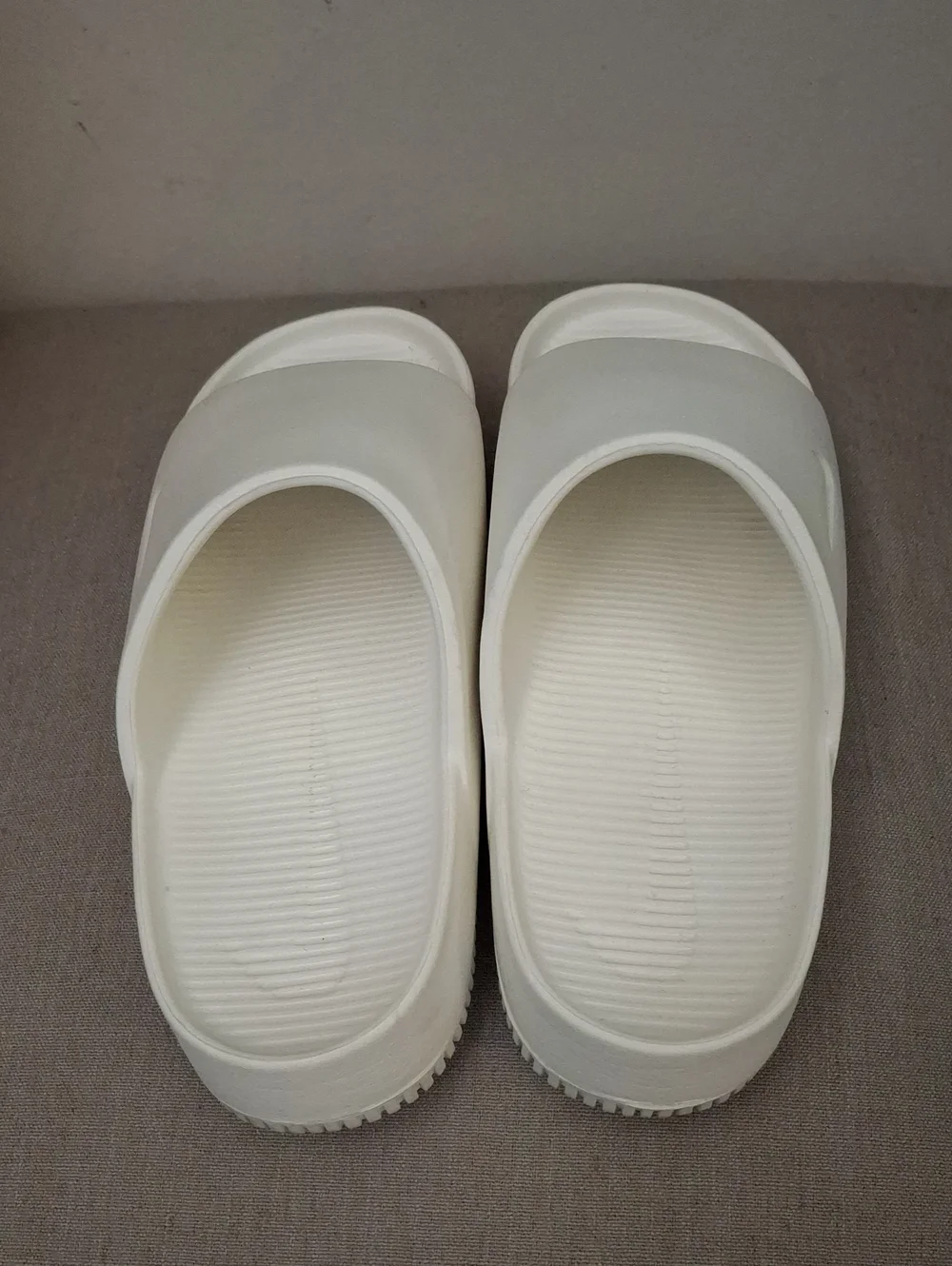 Unisex White Slide Sandals - Minimal Comfort_1